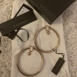Authentic Versace hoop earrings